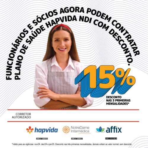 Funcionários e sócios da Hapvida podem contratar planos de saúde com desconto de 15%