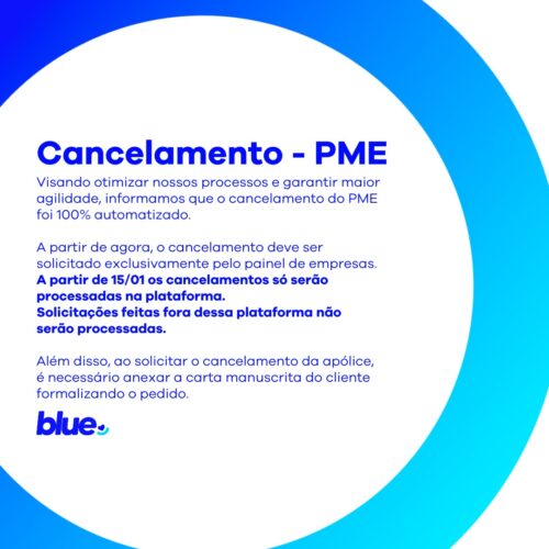 Cancelamento de PME na Blue: Novo Processo Facilitado para Corretores