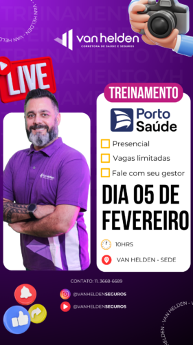 Dia 05 de Fevereiro: Treinamento Porto Saúde – Van Helden Corretora