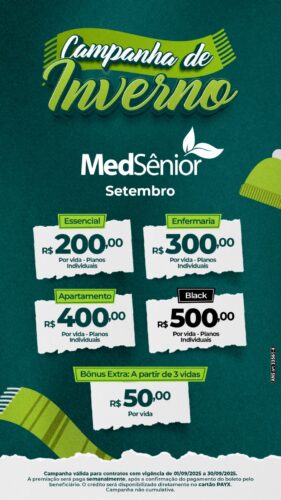 Conheça a Campanha de Inverno da MedSênior